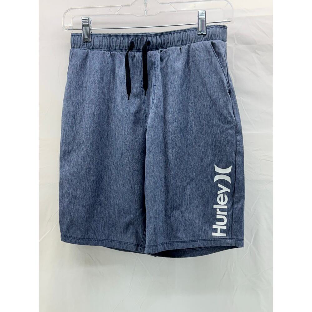 Hurley lightweight boys 14/16 blue shorts